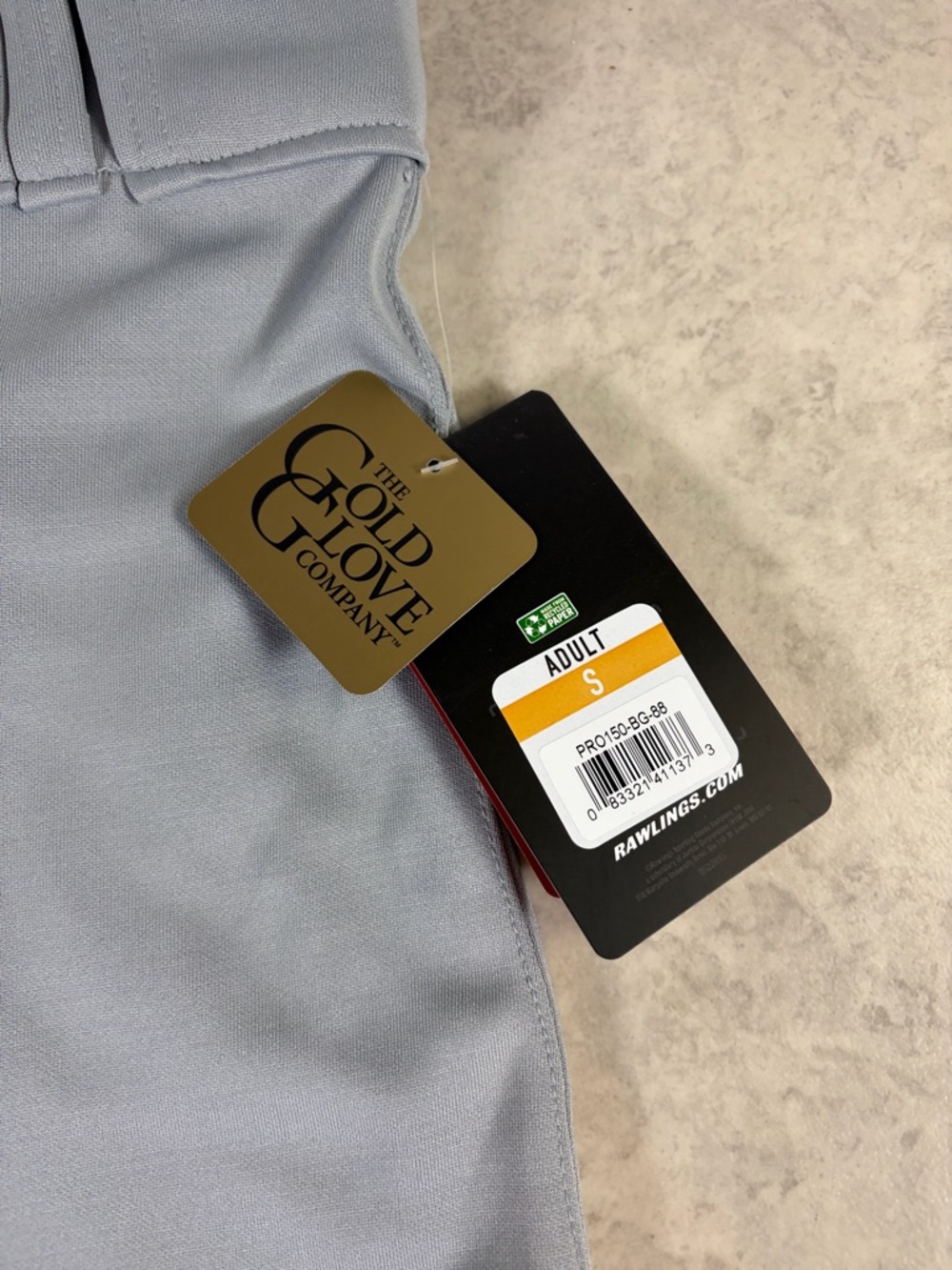 Rawlings Launch Baseball Pants Gray Semi Relaxed Fit Mens Small - Picture 3 of 6